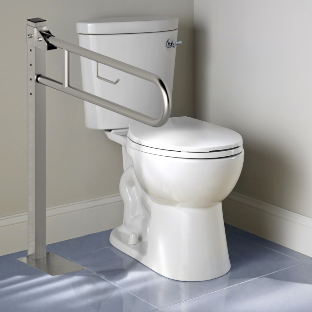 MultiMotion Toiletbeugel op vloerstatief 60 cm RVS
