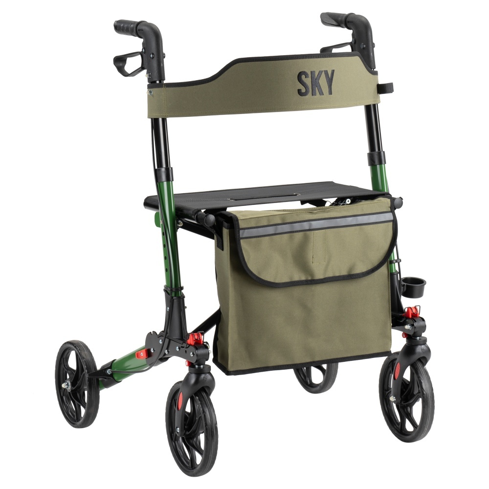 Sky Sky Special Edition lichtgewicht rollator - Groen Sky Sky Special Edition lichtgewicht rollator - Groen