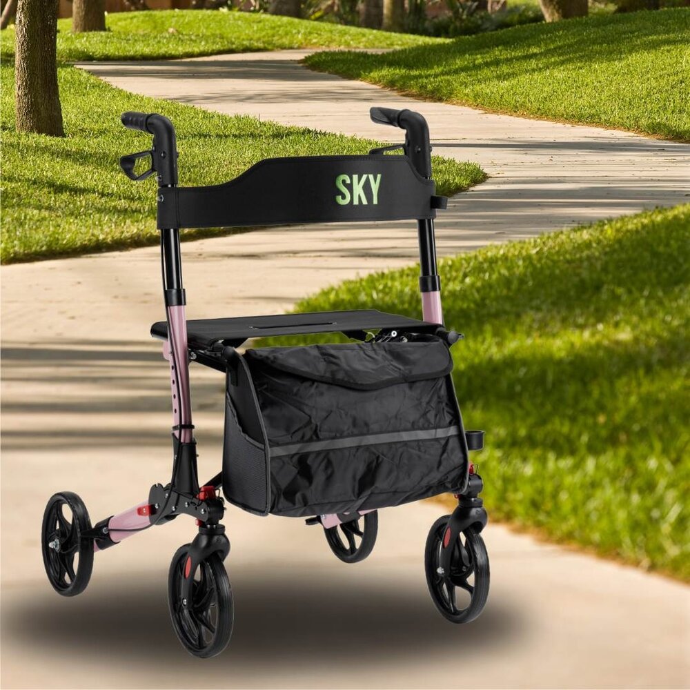 Sky Sky lichtgewicht rollator - Roze