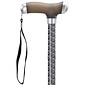 MultiMotion MultiMotion wandelstok met zacht siliconen handvat, donkere print