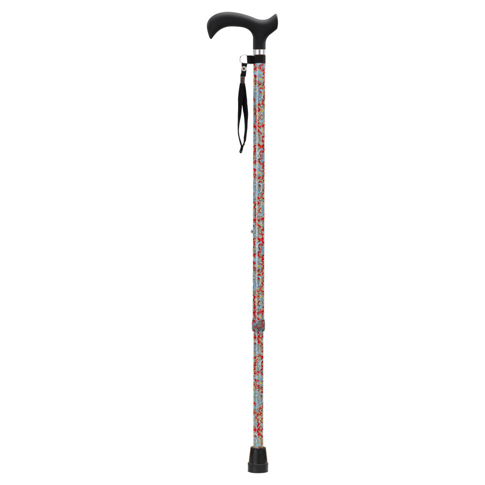 MultiMotion Wandelstok - Rood Paisley