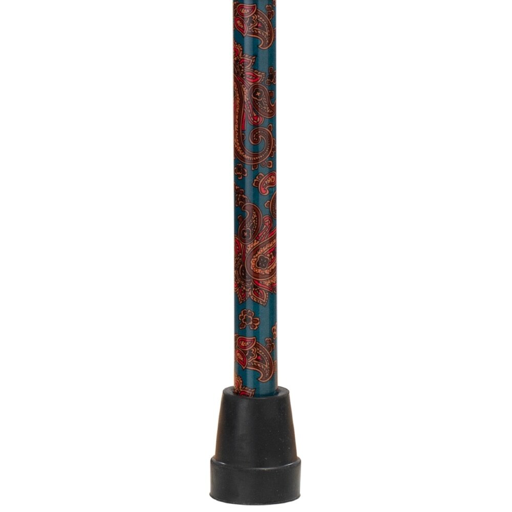 MultiMotion Wandelstok met offset handvat - Blauw Paisley