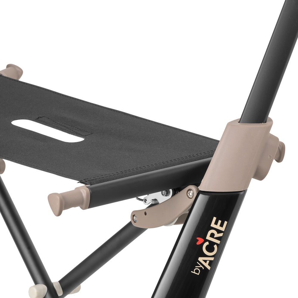 By ACRE By ACRE Carbon ultralight rollator Regular - Zwart