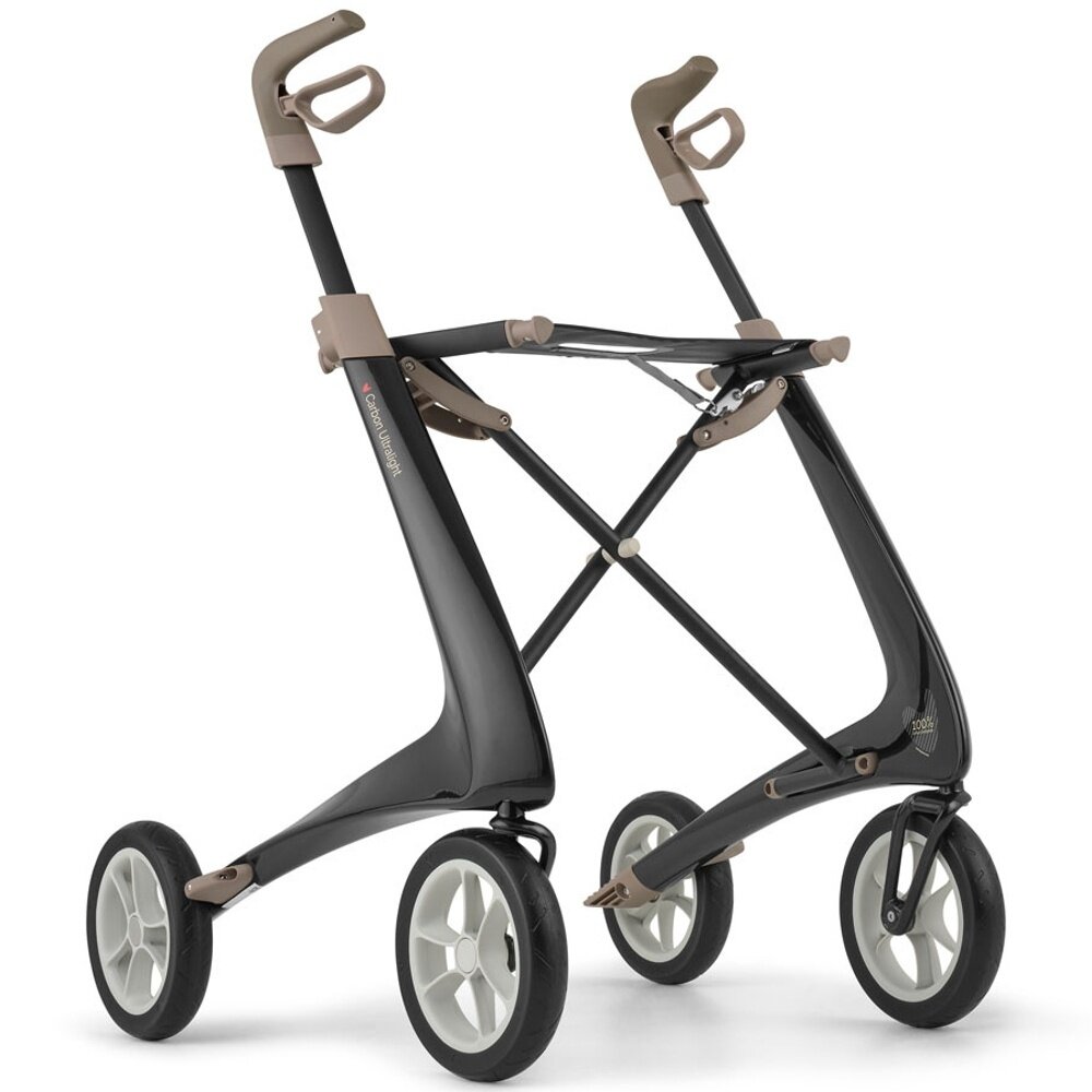 By ACRE By ACRE Carbon ultralight rollator Regular - Zwart