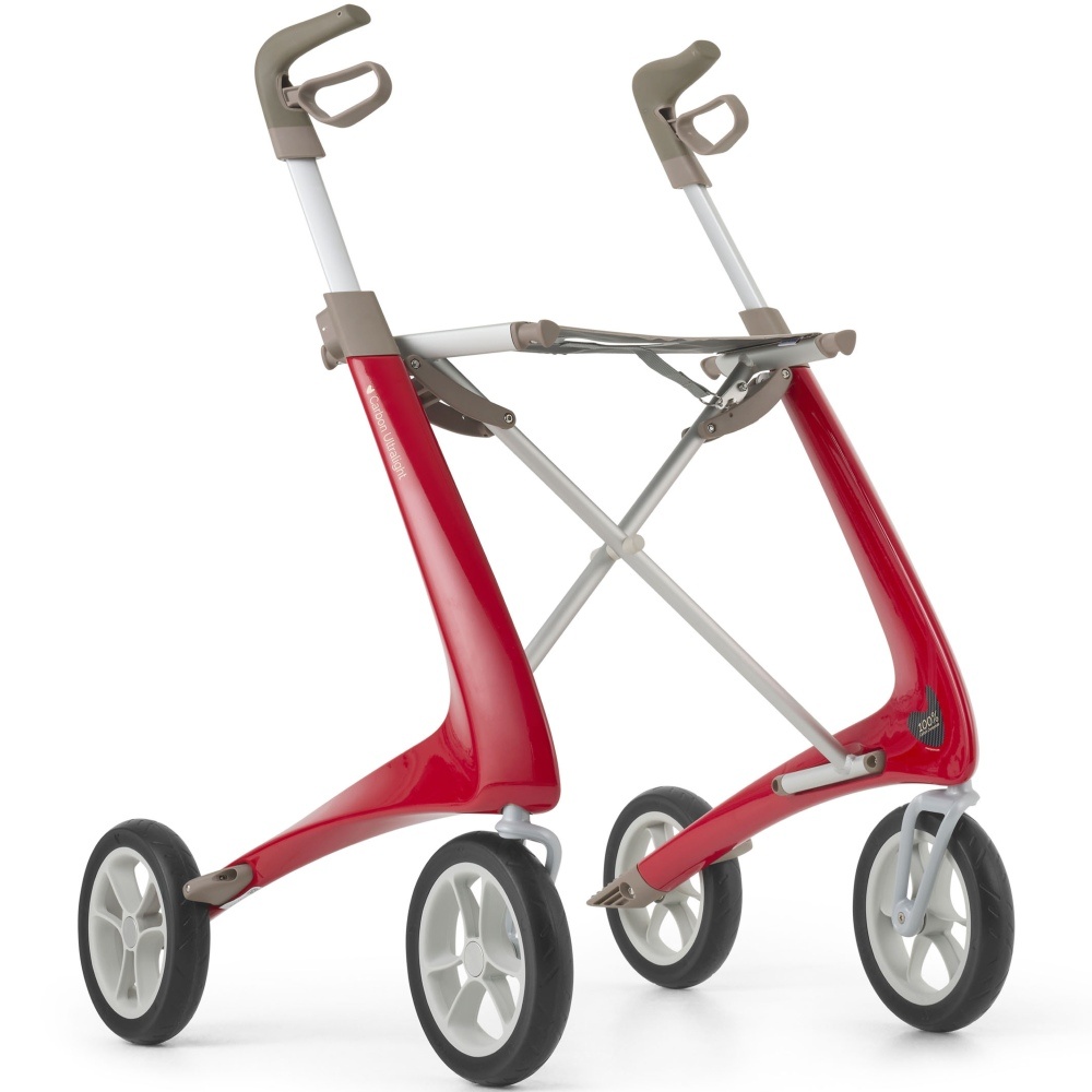 By ACRE By ACRE Carbon ultralight rollator Wide - Rood
