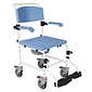 MultiMotion Douchestoel en toiletstoel in 1 met 5'' wielen blauw