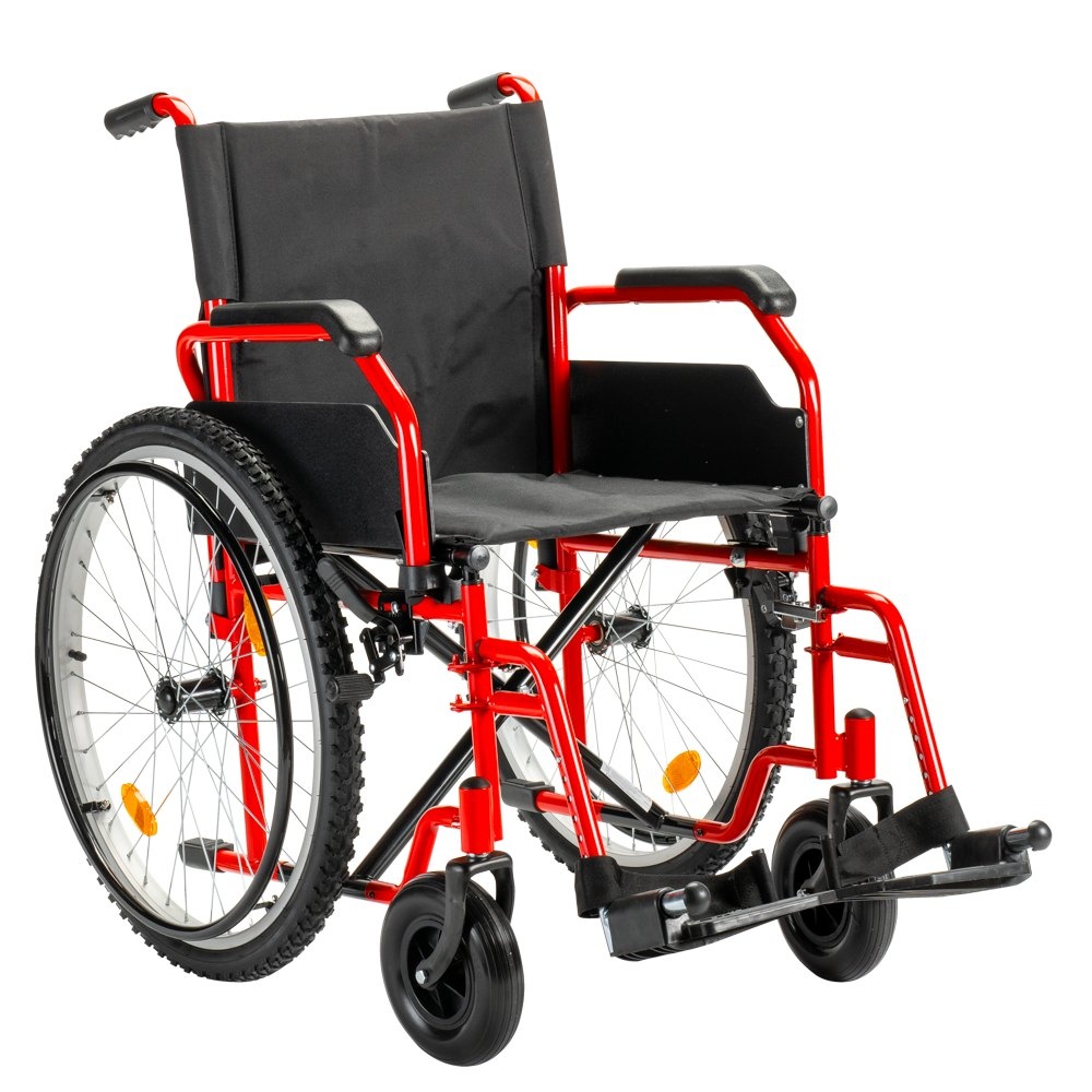 Sky Sky offroad rolstoel met mountainbike luchtbanden - Rood