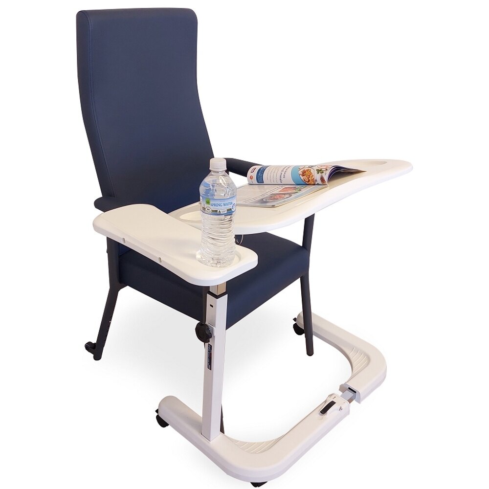 MultiMotion MultiMotion Prestige Bedtafel Wit – Verstelbaar op Wielen