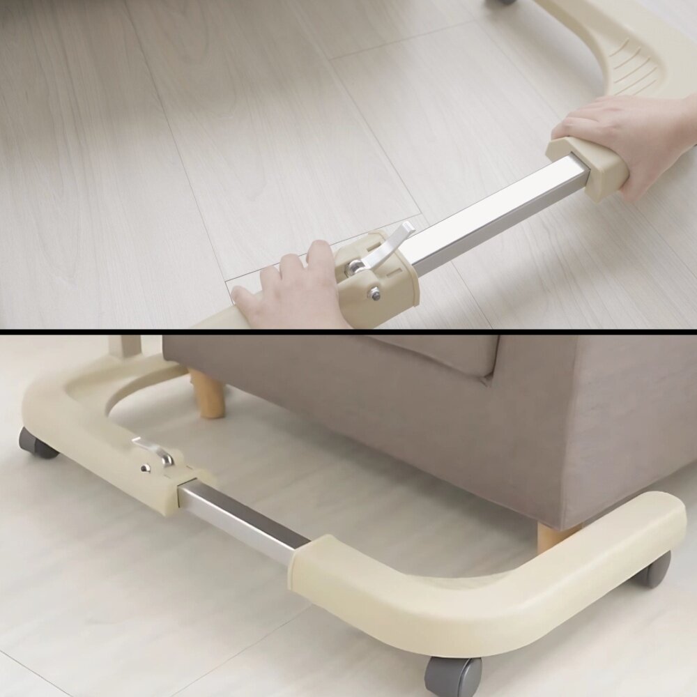 MultiMotion MultiMotion Prestige Bedtafel Wit – Verstelbaar op Wielen
