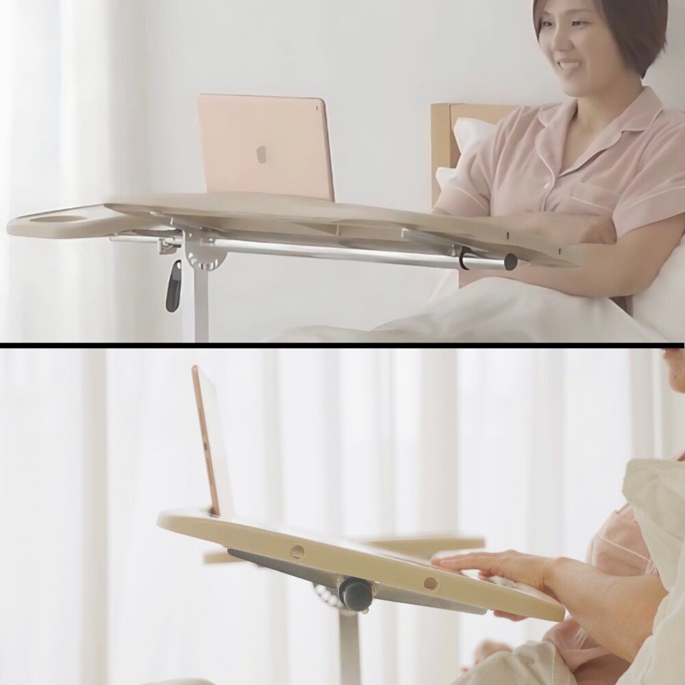 MultiMotion MultiMotion Prestige Bedtafel Wit – Verstelbaar op Wielen