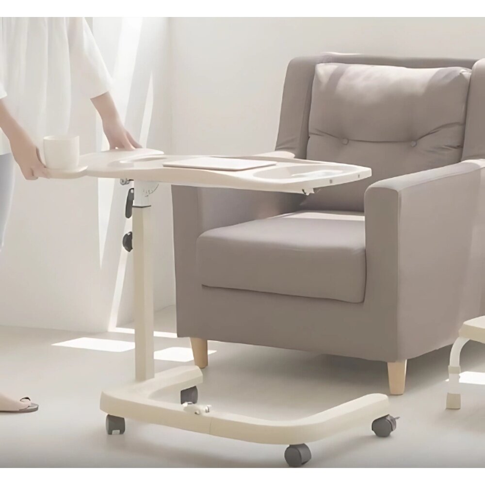 MultiMotion MultiMotion Prestige Bedtafel Wit – Verstelbaar op Wielen