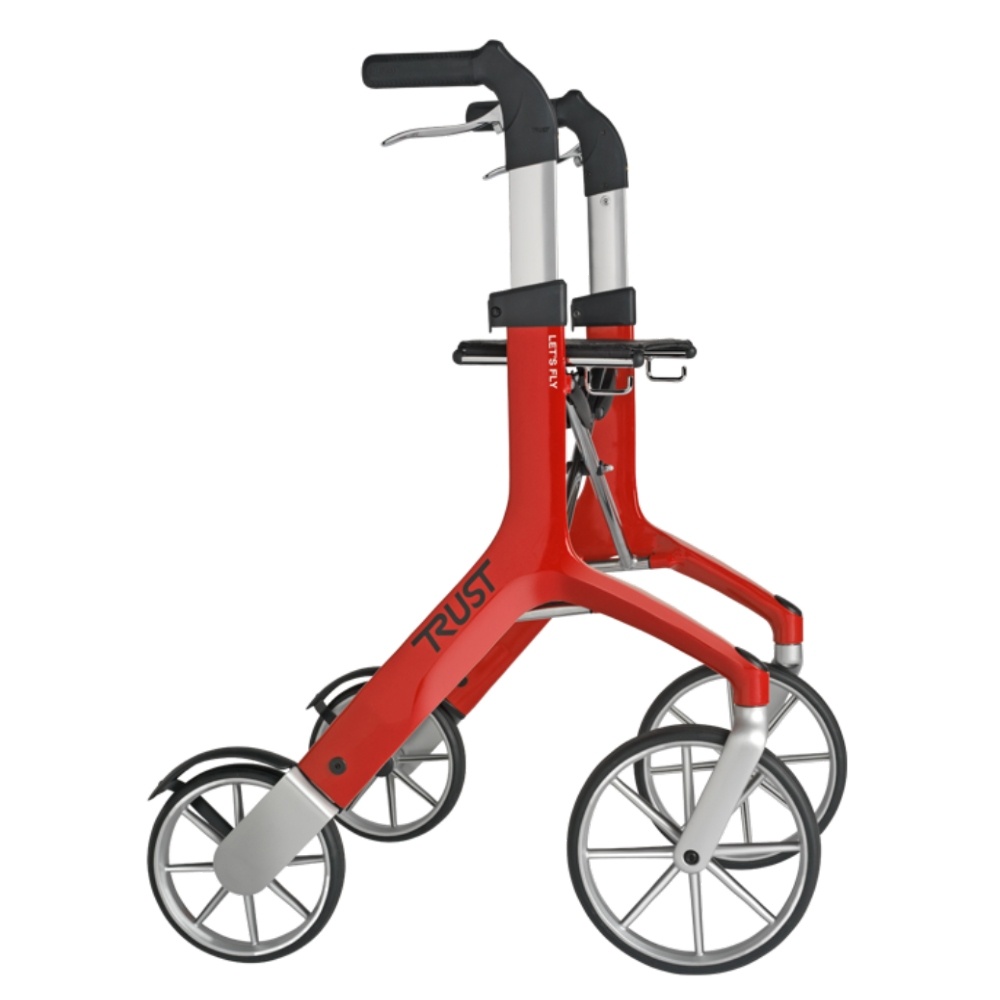TrustCare TrustCare let's fly, lichtgewicht rollator - Rood