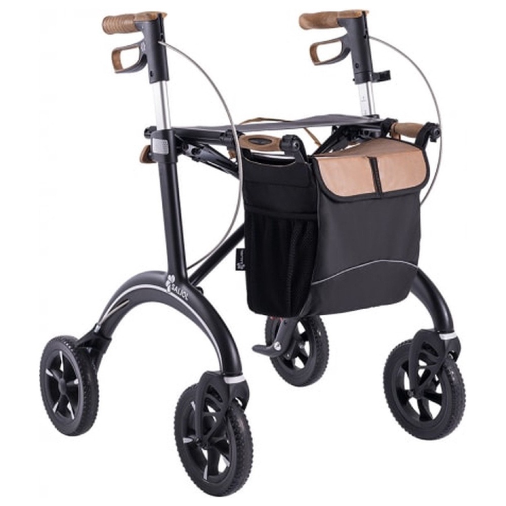 Saljol Saljol Carbon lichtgewicht rollator - Zwart, Regular Saljol Saljol Carbon lichtgewicht rollator - Zwart, Regular