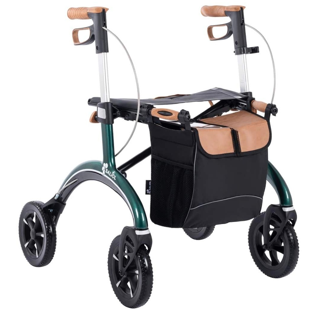 Saljol Saljol Carbon lichtgewicht rollator - Groen, Small Saljol Saljol Carbon lichtgewicht rollator - Groen, Small