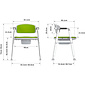 MultiMotion MultiMotion Commode - Douche-/Toiletstoel - Grijs