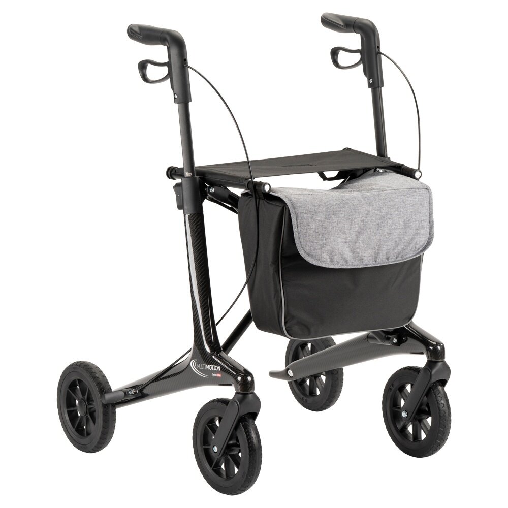 MultiMotion MultiMotion Carbon rollator met softwielen - Carbon
