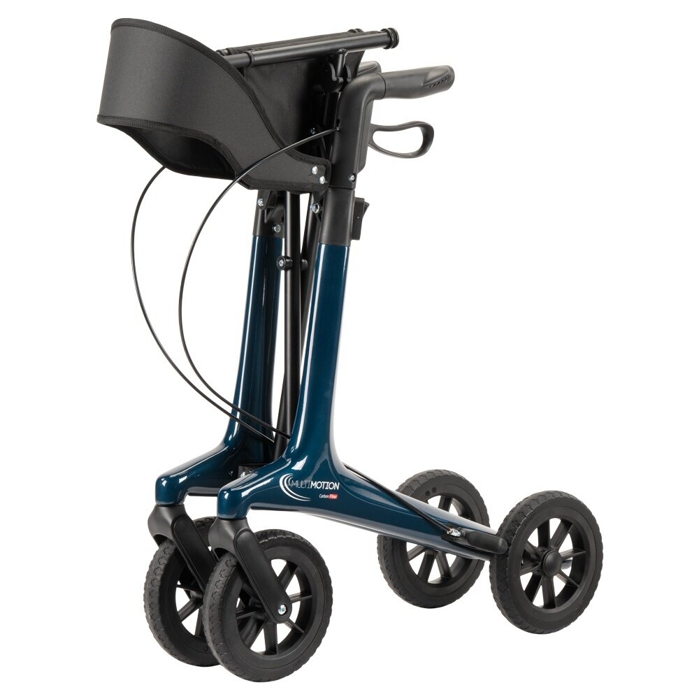 MultiMotion MultiMotion Carbon rollator met softwielen - Maat L - Blauw
