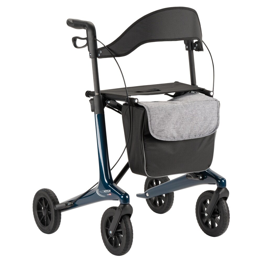 MultiMotion MultiMotion Carbon rollator met softwielen - Maat L - Blauw