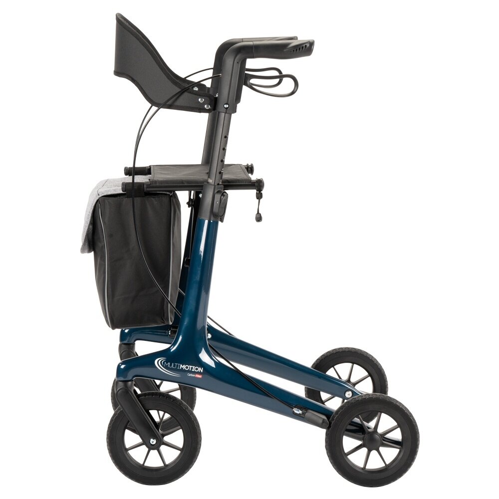 MultiMotion MultiMotion Carbon rollator met softwielen - Maat L - Blauw