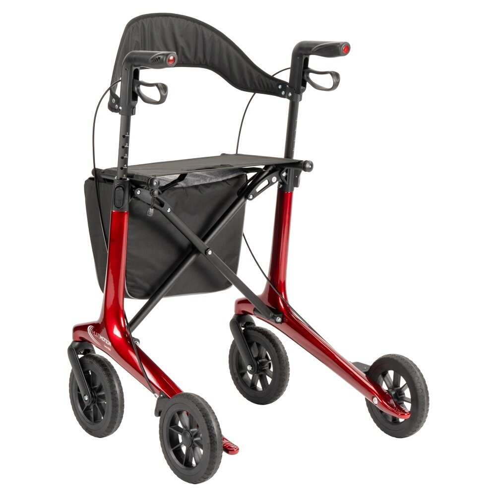 MultiMotion MultiMotion Carbon rollator met softwielen - Rood