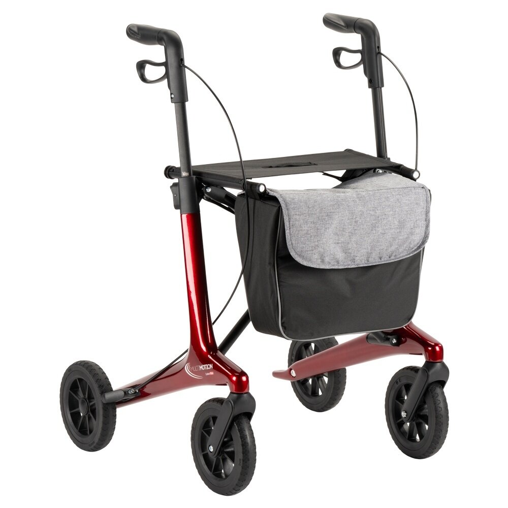 MultiMotion MultiMotion Carbon rollator met softwielen - Rood