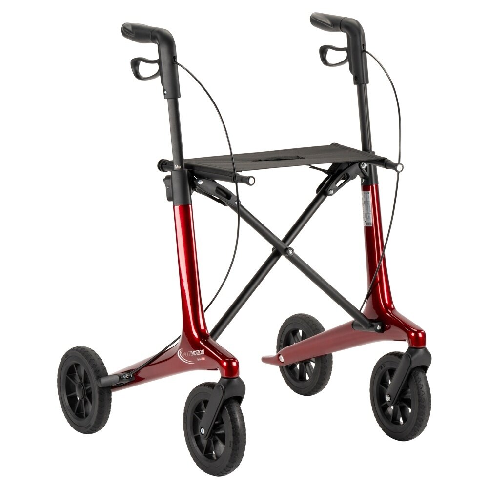 MultiMotion MultiMotion Carbon rollator met softwielen - Rood