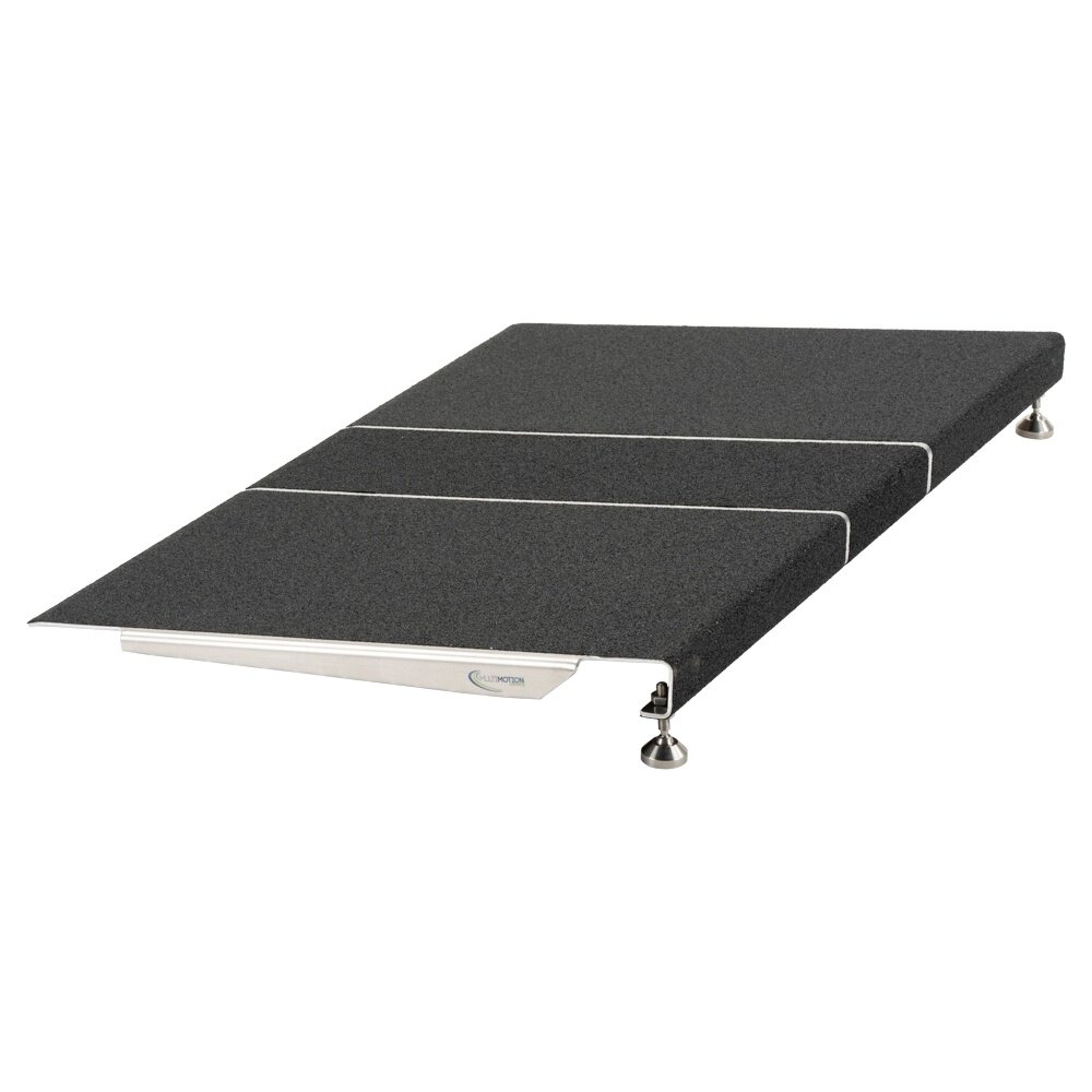 MultiMotion Verstelbare aluminium drempelhulp met antislip - 91,5 cm breed
