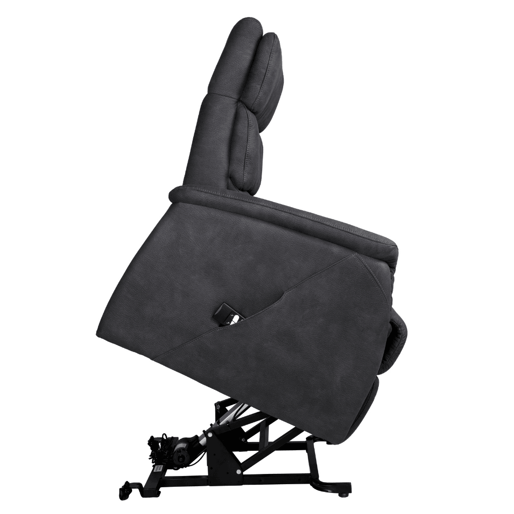 Basiq-seats Palma Sta-op stoel met 2 motoren - Stof, Grijs
