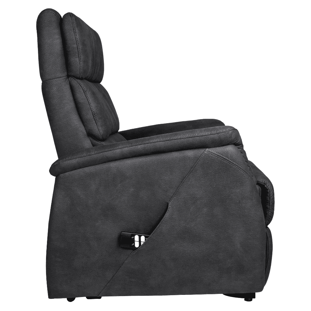 Basiq-seats Palma Sta-op stoel met 2 motoren - Stof, Grijs