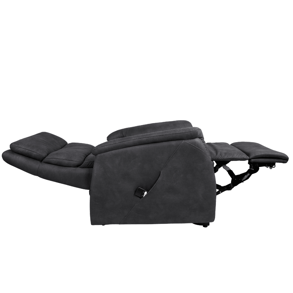 Basiq-seats Palma Sta-op stoel met 2 motoren - Stof, Grijs