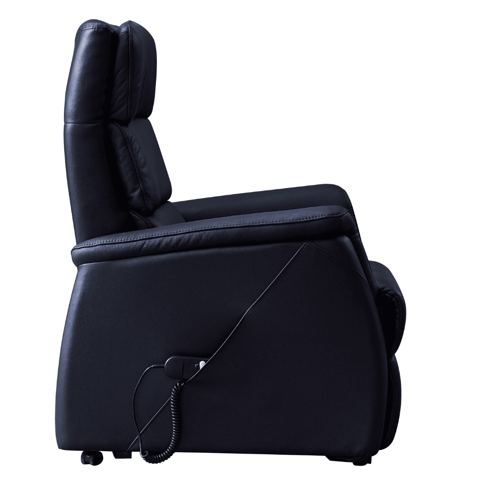 Basiq-seats Palma Sta-op stoel met 2 motoren - Leer, Zwart