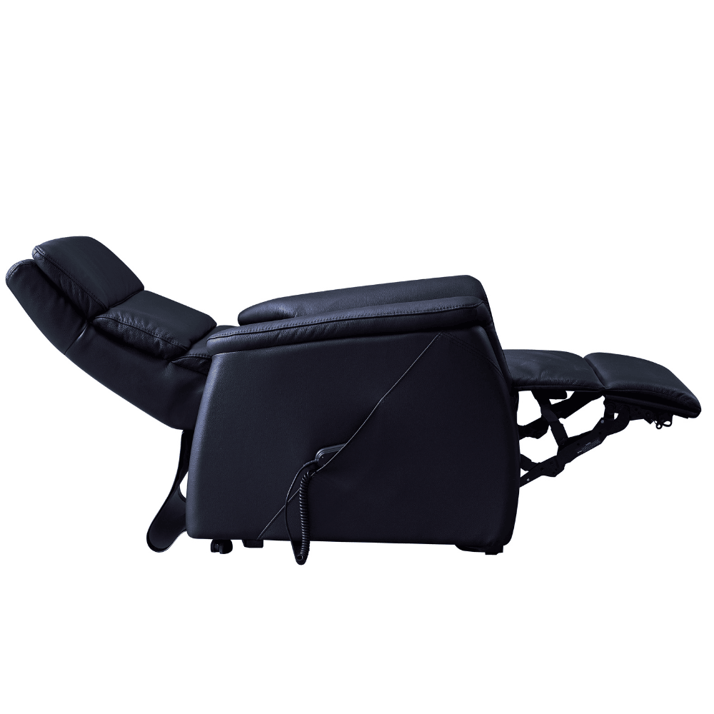Basiq-seats Palma Sta-op stoel met 2 motoren - Leer, Zwart