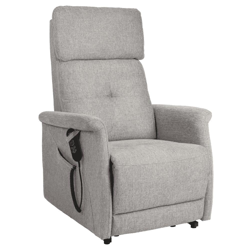 Basiq-seats Praga Powerlift Sta-op stoel met 4 motoren - Stof, Licht Taupe