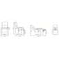 Basiq-seats Artic Sta-op stoel met 1 motor - Rood