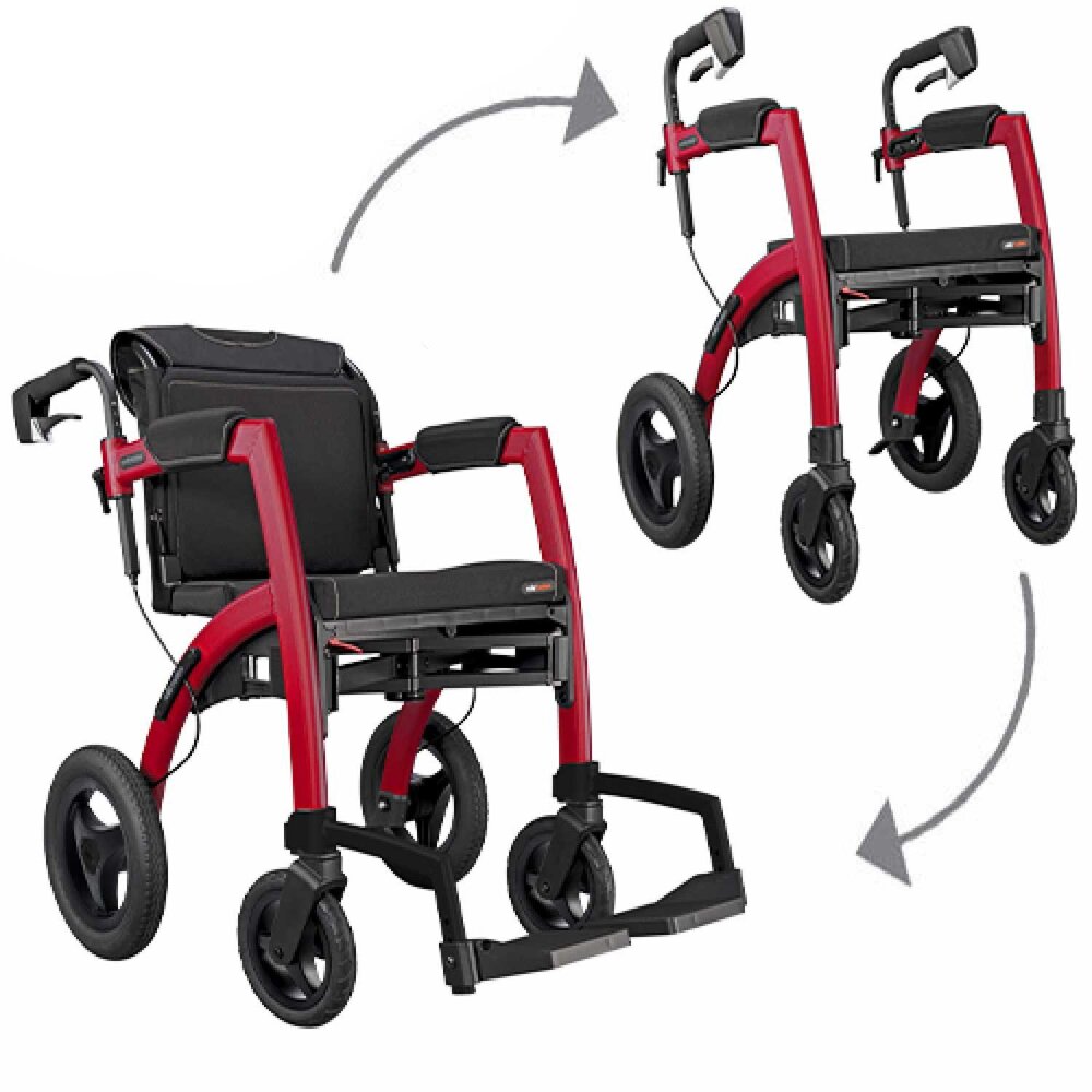 Rollz Rollz Motion Performance met luchtbanden - Rood