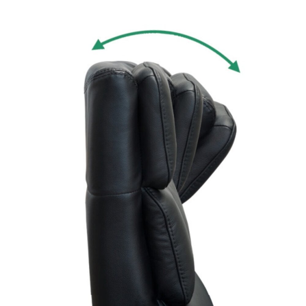 Basiq-seats Palma Sta-op stoel met 2 motoren - Leer, Zwart