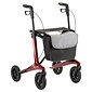 MultiMotion MultiMotion Carbon rollator met softwielen - Maat M - Rood