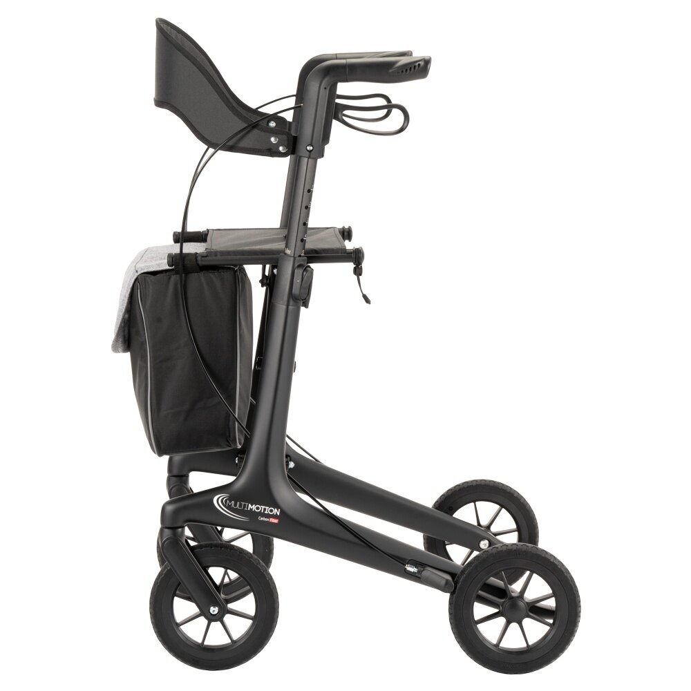MultiMotion MultiMotion Carbon rollator met softwielen - Maat M - Zwart