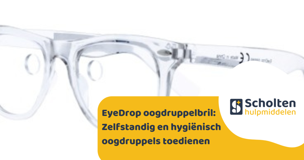 EyeDrop oogdruppelbril: Zelfstandig en hygiënisch oogdruppels toedienen