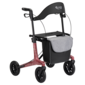 MultiMotion MultiMotion Carbon rollator met softwielen - Maat M - Marmerprint