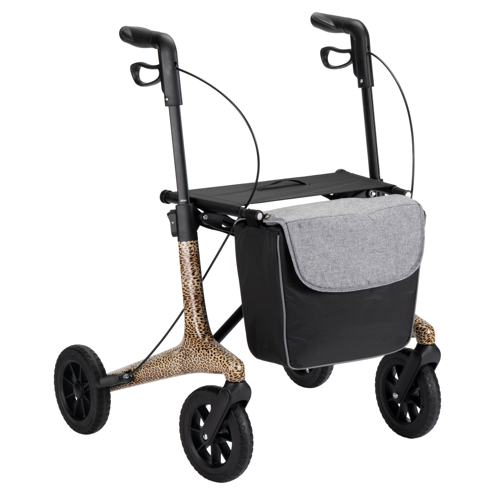 MultiMotion MultiMotion Carbon rollator met softwielen - Maat M - Panterprint