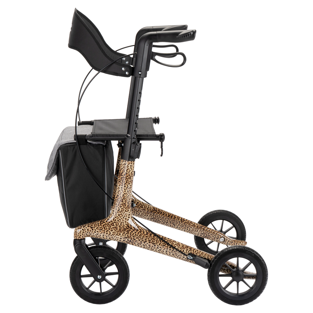 MultiMotion MultiMotion Carbon rollator met softwielen - Maat M - Panterprint