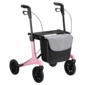 MultiMotion MultiMotion Carbon rollator met softwielen - Maat M - Roze