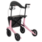 MultiMotion MultiMotion Carbon rollator met softwielen - Maat M - Roze