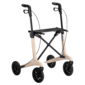 MultiMotion MultiMotion Carbon rollator met softwielen - Maat L - Beige