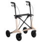 MultiMotion MultiMotion Carbon rollator met softwielen - Maat M - Beige