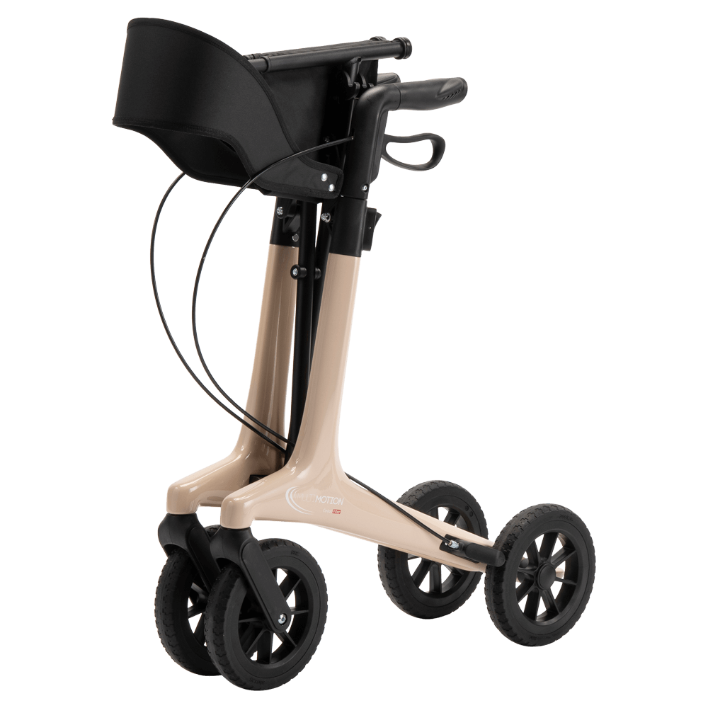 MultiMotion MultiMotion Carbon rollator met softwielen - Maat M - Beige