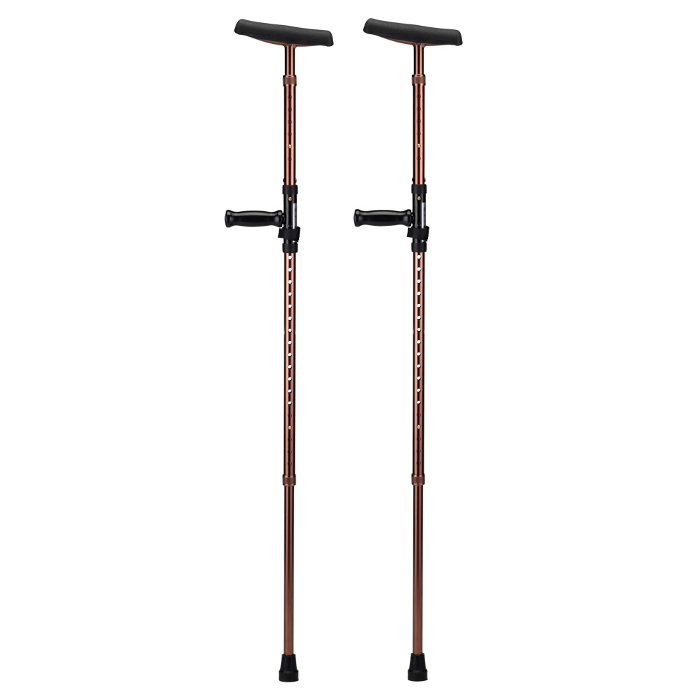 MultiMotion Opvouwbare okselkrukken bruin