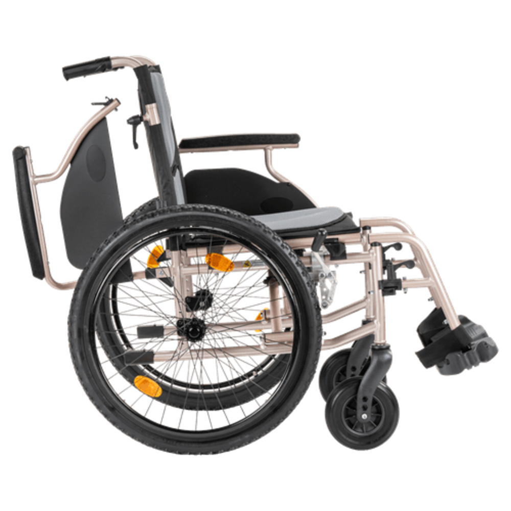 MultiMotion MultiMotion M10 rolstoel met mountainbike luchtbanden en verstelbare handvatten, lichtgewicht - 45 cm - Champagne