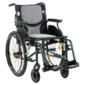 MultiMotion MultiMotion M10 rolstoel met mountainbike luchtbanden en verstelbare handvatten, lichtgewicht - 45 cm - Groen